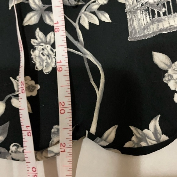 Talbots Birdcage Floral Print knee length skirt, bow belted A-line skirt… - Picture 12 of 13